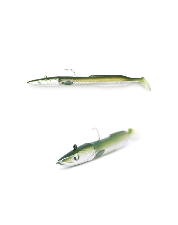 YKR Happy Eel soft lure 150 mm 50 g in Green Natural color