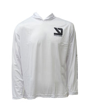 Camiseta Hoodie YKR Blanks UPF50+ White vista frontal