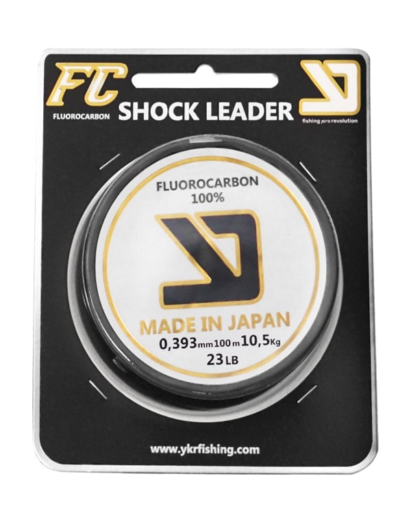 Línea de Fluorocarbono YKR FC Shock Leader 0,393 mm 100 m con resistencia de 10,50 kg.
