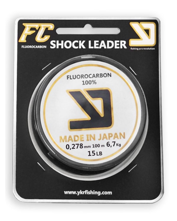 Línea de Fluorocarbono YKR FC Shock Leader 0,278 mm 100 m con resistencia de 6,7 kg