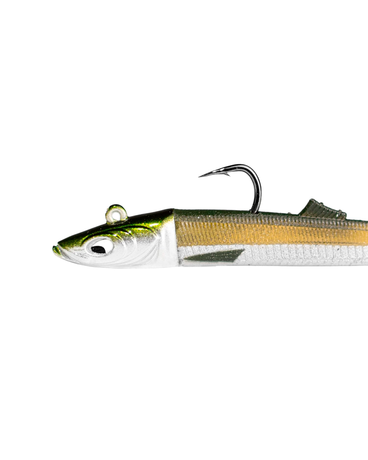 Perfil del Micro Happy Eel Fast con cuerpo slim y cola paddle de alta vibración