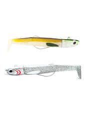 Señuelo de vinilo Kisu Shad 70 mm 15 g color Green Natural de YKR, imitación de anchoa para pesca spinning.