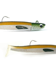 Señuelo Kisu Shad 90 mm 20 g de YKR, diseño realista tipo pez pasto, acabado artesanal pintado a mano.