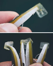 Señuelo Kisu Shad 90 mm 30 g de YKR en acción de pesca, natación realista tipo anchoa con vibración natural