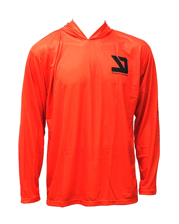 Camiseta Hoodie YKR Blanks UPF50+ Orange vista frontal