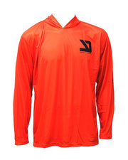 Camiseta Hoodie YKR Blanks UPF50+ Orange vista frontal