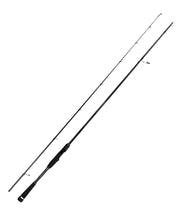 Caña de spinning YKR DreamWalker 842M White Edition montada en dos tramos, vista completa.