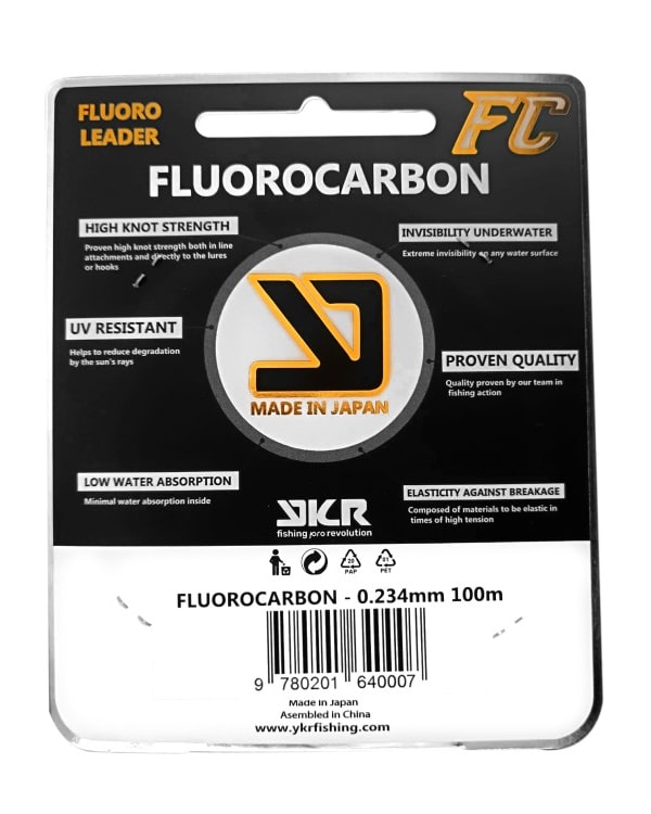 Línea de Fluorocarbono YKR "FC Shock Leader" 0,234mm / 100m