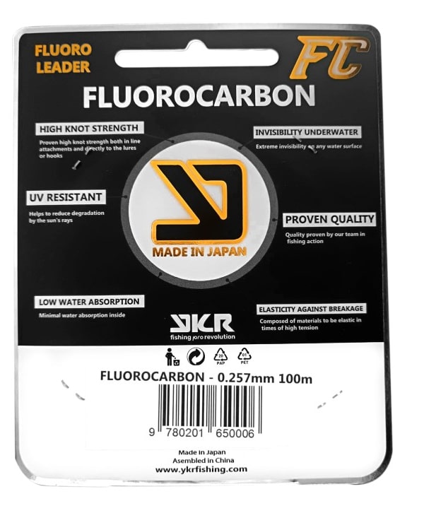 Línea de Fluorocarbono YKR "FC Shock Leader" 0,257mm / 100m