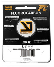 YKR FC Shock Leader Fluorocarbon 0.45 mm 100 m with 14.2 kg strength.
