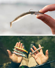 YKR Happy Eel 120 mm Sugar Green soft lure with soft green tones and realistic swimming.
