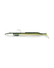 Señuelo de vinilo YKR Happy Eel 150 mm Green Natural para pesca, acción natural y gran atracción en aguas claras.
