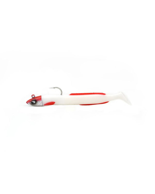 YKR Happy Eel 120 mm Red Gore soft lure with strong visual attraction for predators.
