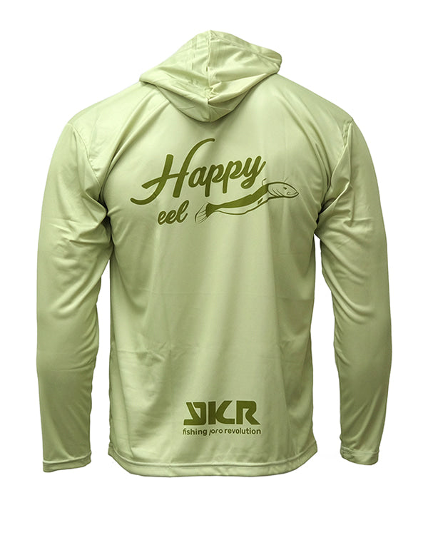 Camiseta Hoodie YKR "Happy" UPF50+ Green
