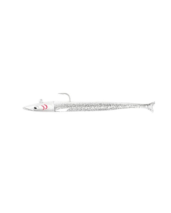 YKR Happy Jerky 80 mm White Snow soft lure ideal for clear waters