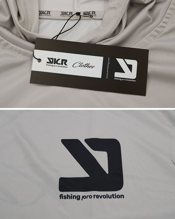 Detail of elastic fabric and roll-up sleeve of the YKR Kisu UPF50+ grey shirt.
